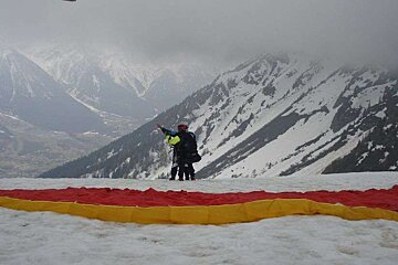 Tandem paraglider, Brevent