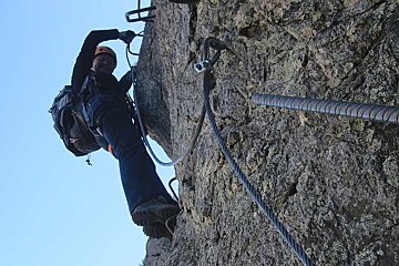 An image of the Arsine via ferrata route