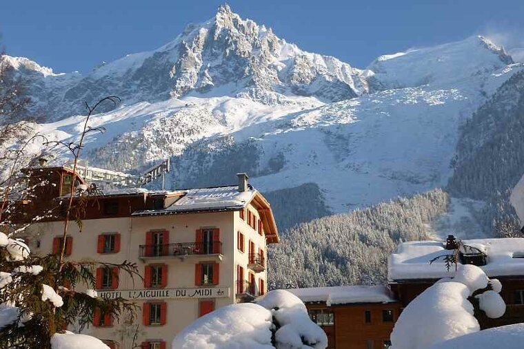 Special Valentines Day Menu at the Hotel Aiguille du Midi exterior