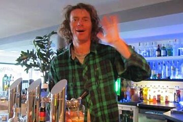 Anthony and the well stocked bar