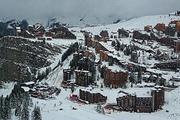 Avoriaz covered in snow