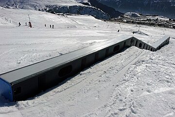 Box in snowpark, Alpe d'Huez