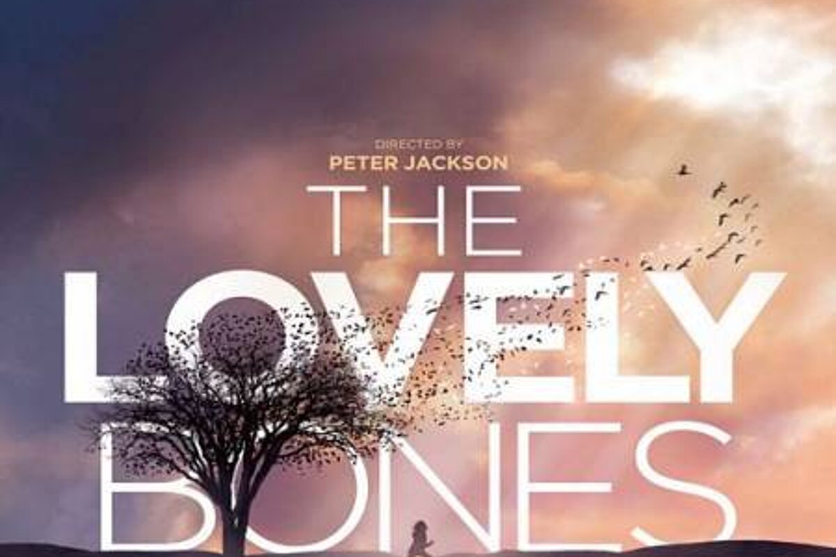 A movie poster for the lovely bones starring peter jackson
