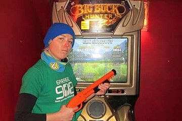 There's also Buckhunter downstairs for your entertainment
