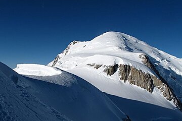 Mont Blanc summit in sight
