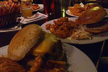 An image of burgers at a restaurant in Chamonix Mont Blanc