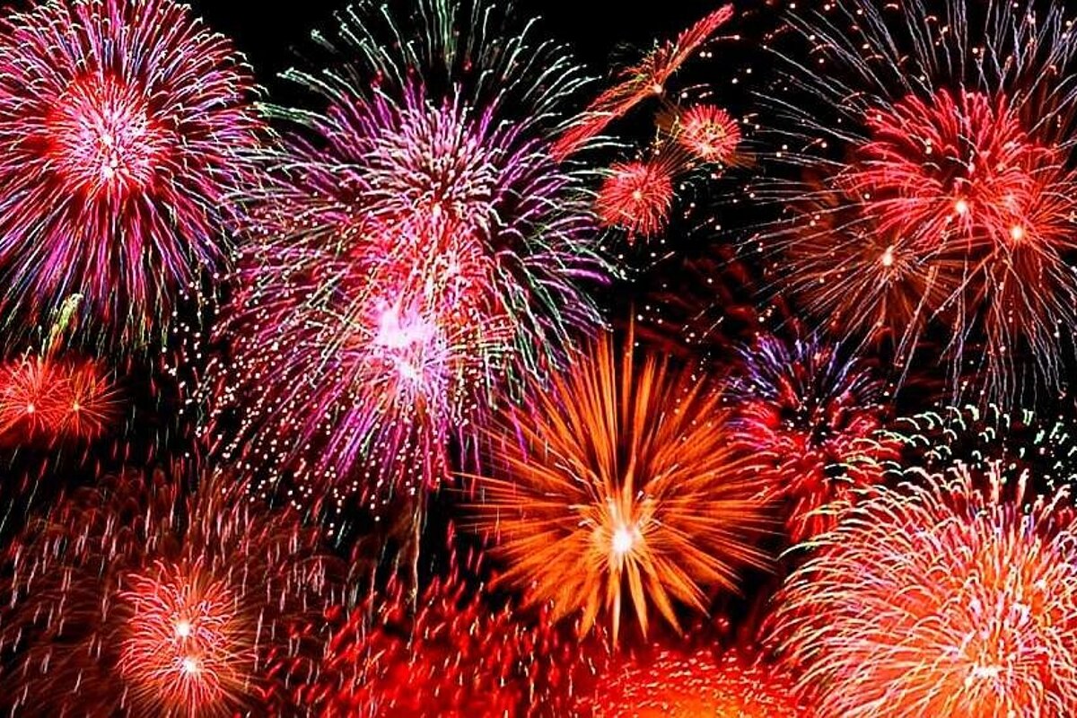 An image of a firework display