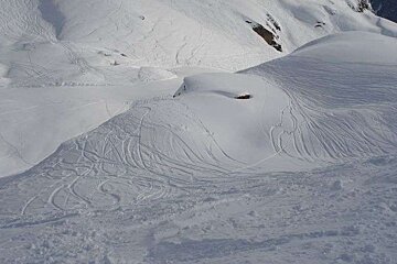 Off piste at Floria, Flegere