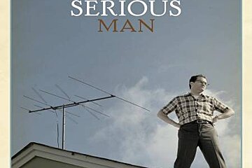 A poster for a movie called a serious man