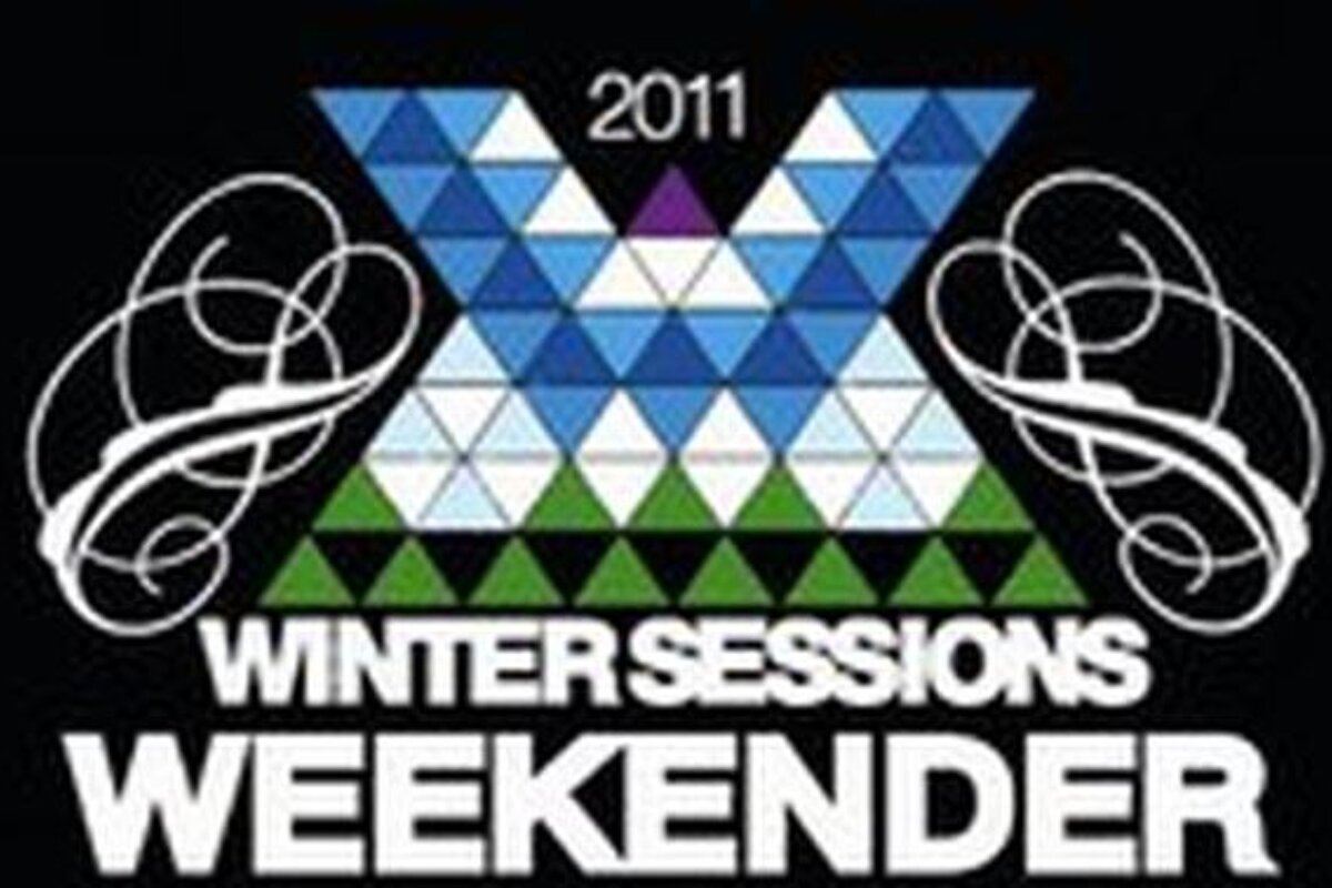 A poster for winter sessions weekender 2011