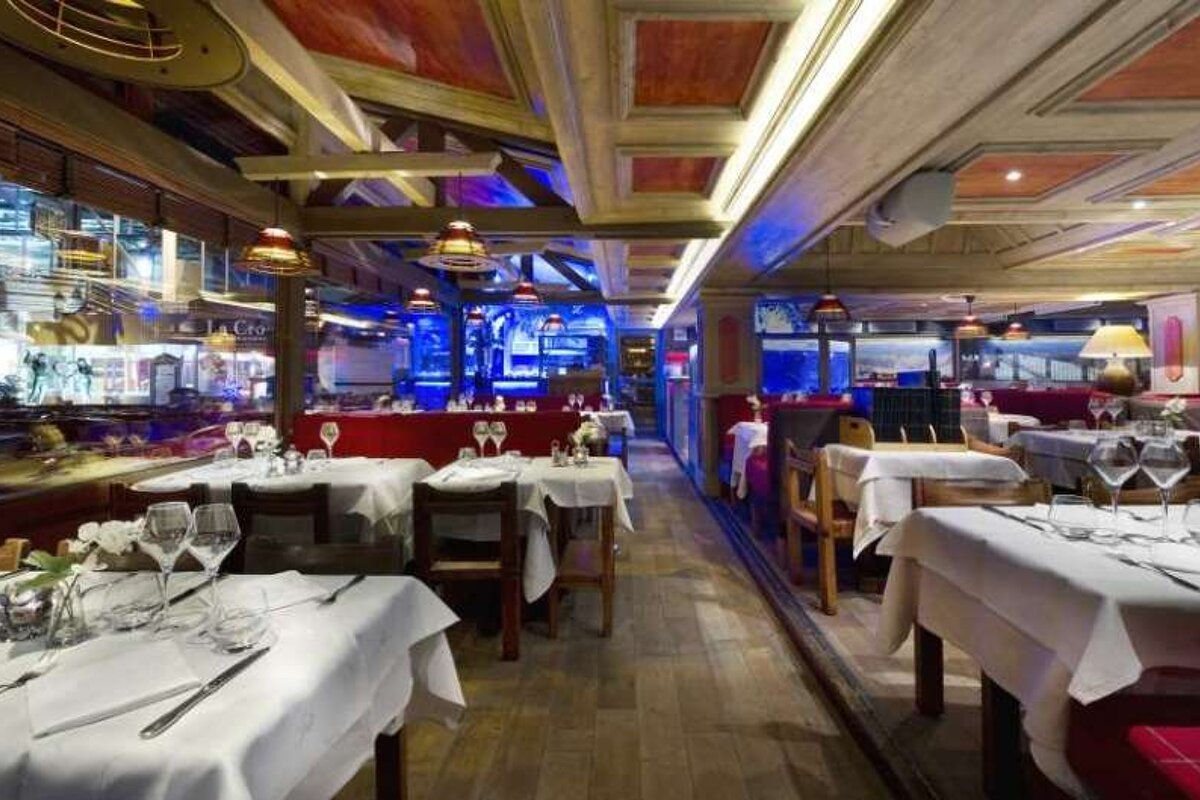 An image of the interior of Restaurant Le Tremplin, Courchevel 1850