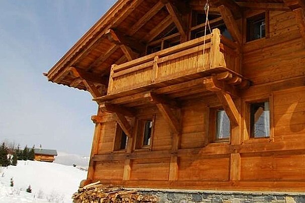 An image of catered ski Chalet Mont Blanc in the ski resort of La Plagne 1800 with Ski Beat holidays