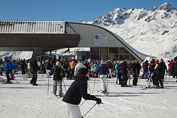 Grands Montets, Bochard Gondola crowds