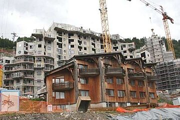 Avoriaz Quartier des Crozats building site
