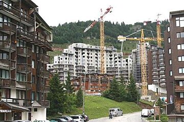 Avoriaz Quartier des Crozats building work