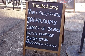 outside the Red Frog, 2Alpes