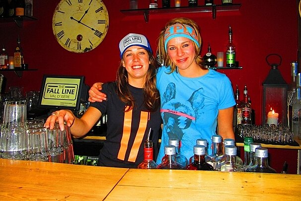 2 bar maids at the Fall Line
