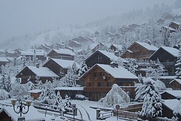 snowy chalets