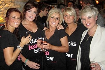 Five girls from Dick's Tea Bar