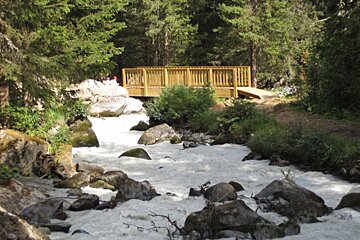 Doron river and walkers bridge