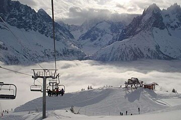 Cloud inversion at Flegere