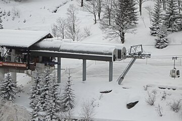 Lifts covered in snow