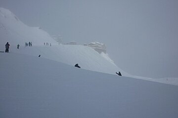 Top of Saulire in poor visibilty