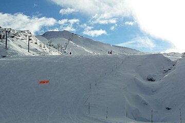 Looking up Chavanette piste
