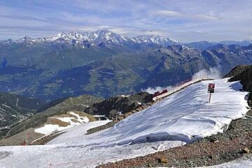 Les Arcs glacier Varet protective sheet