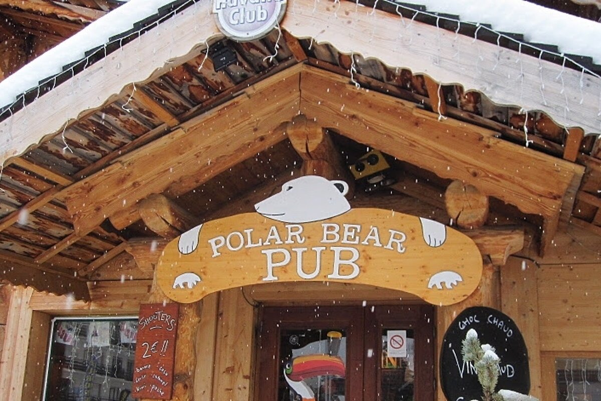 Front entrance to the Polar Bear Pub