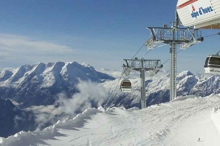 Alpe d'Huez ski lifts