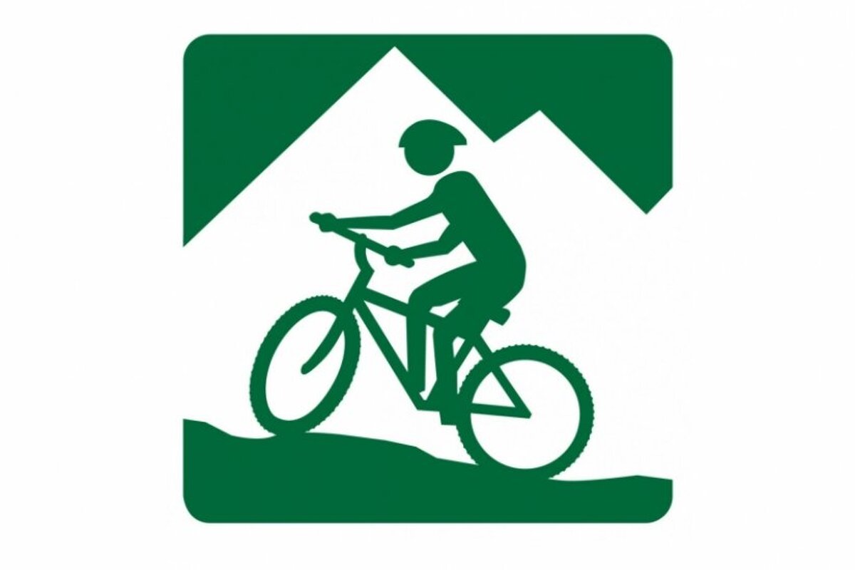 Mountain Bike Trail sign Meribel