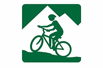 Mountain Bike Trail sign Meribel