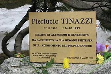 Spadino memorial mont blanc fire
