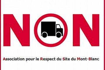 A logo for non association pour le respect du site du mont-blanc