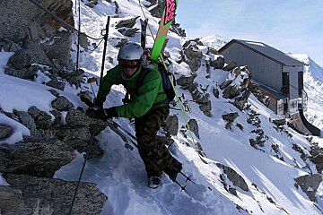 A person with skis that say k2 on them