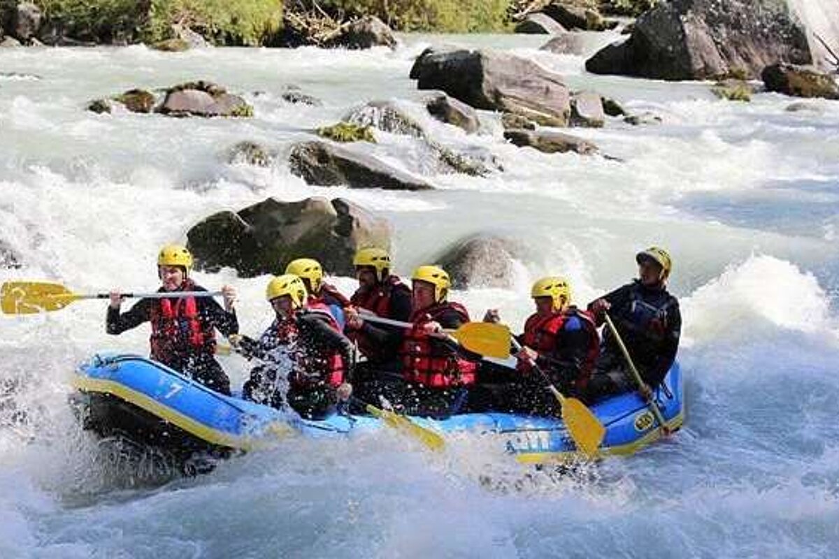White water rafting on the Isere River