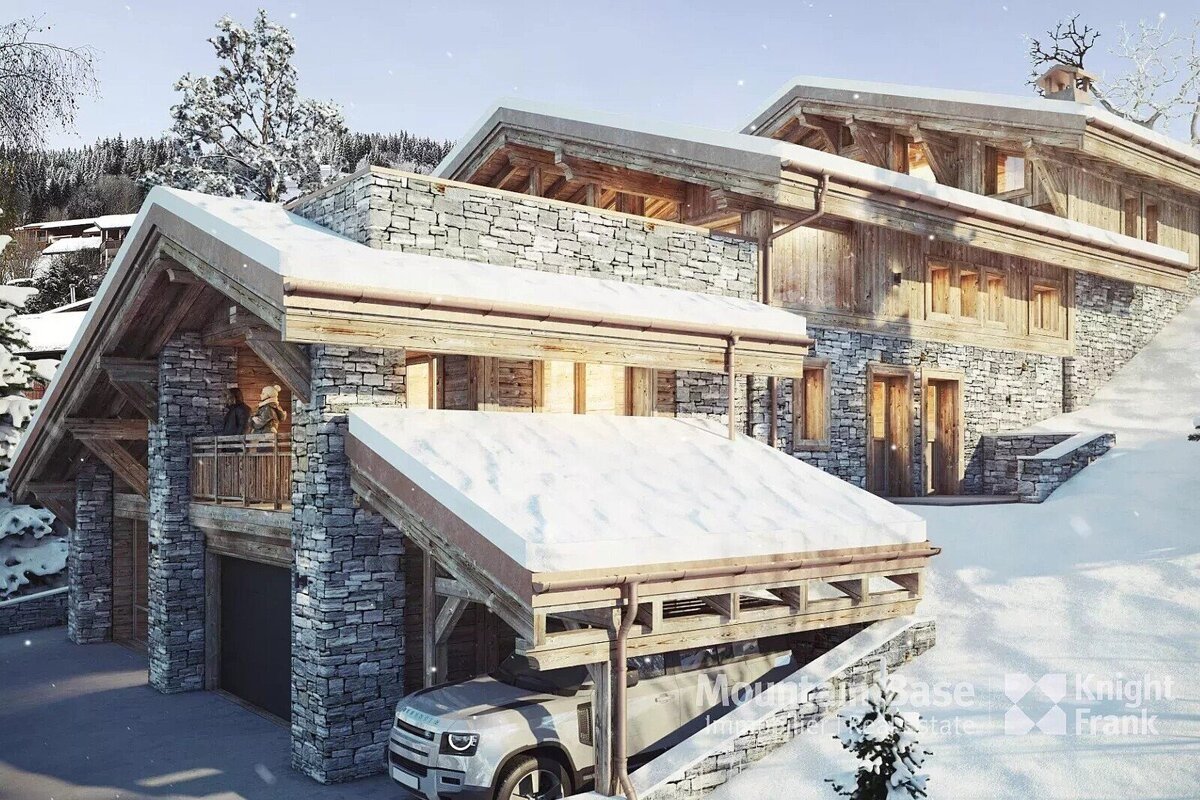 A car is parked in front of a house that says knight frank