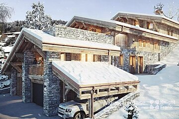 A car is parked in front of a house that says knight frank