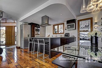 A kitchen with the words mountain base written on the bottom