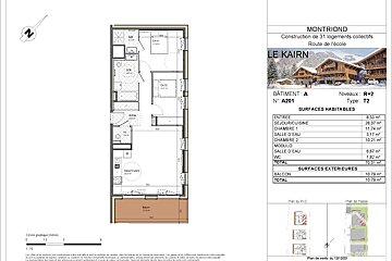 A floor plan of a building called le kairn
