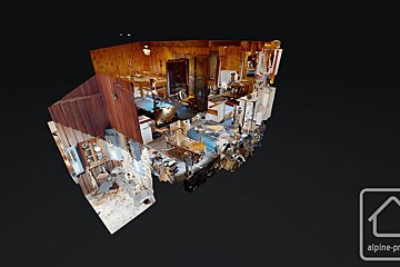 A 3d model of a house is displayed by alpine-pro