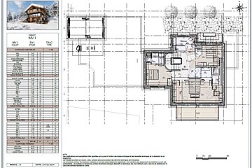 A drawing of a house with the word chalet on it