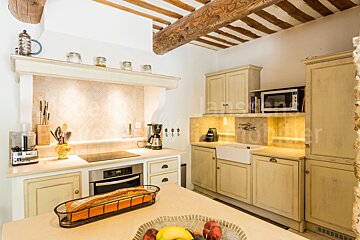 A kitchen with the word mobilier on the wall