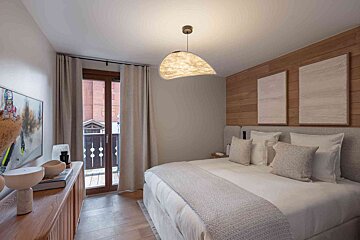 A floor plan of a chalet goyard with a balcony