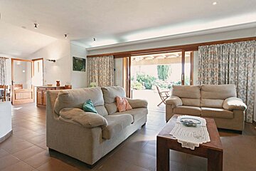 A living room with two couches and a coffee table