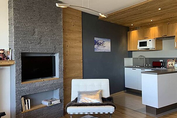 A kitchen with a sign on the counter that says ' coca cola '