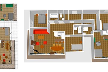 A white van is parked in front of a building with a sign that says no parking