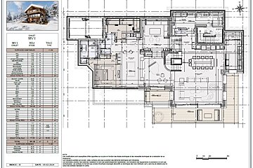 A floor plan of a house with the word chalet on it