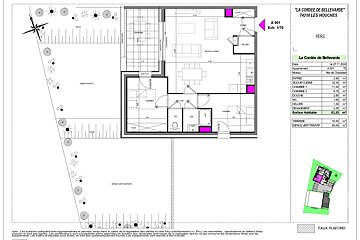 A black and white floor plan of a house called la corbie de bellevarde
